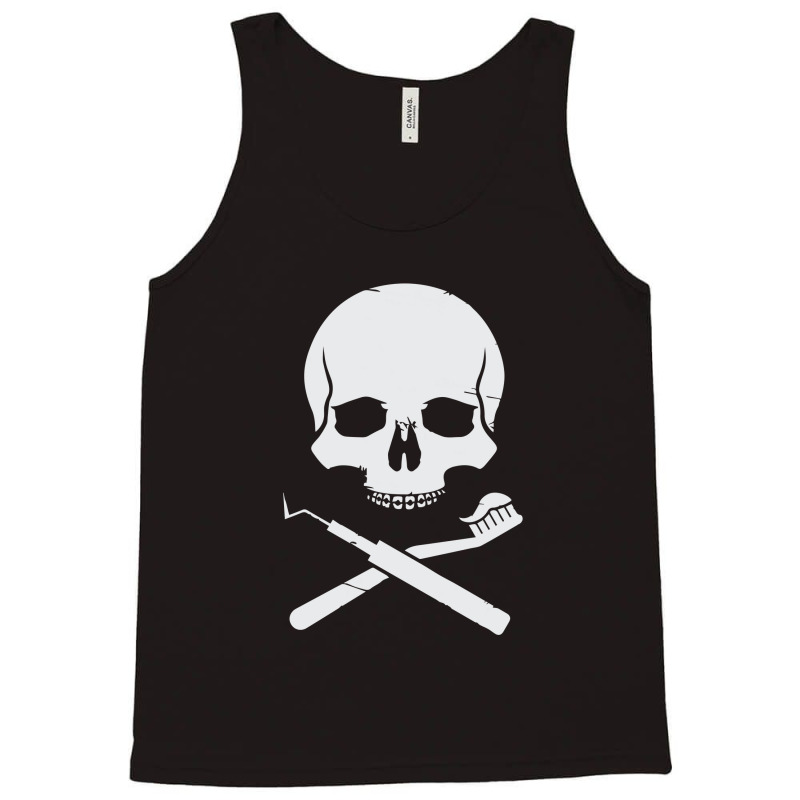 Dentist  Skull And Dental Picks Tank Top by yoyoh | Artistshot