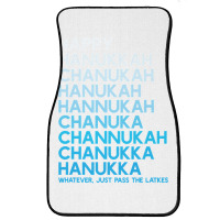 Happy Hanukkah Jewish Holiday Chanukah Menorah Dreidel Front Car Mat | Artistshot