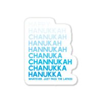 Happy Hanukkah Jewish Holiday Chanukah Menorah Dreidel Sticker | Artistshot