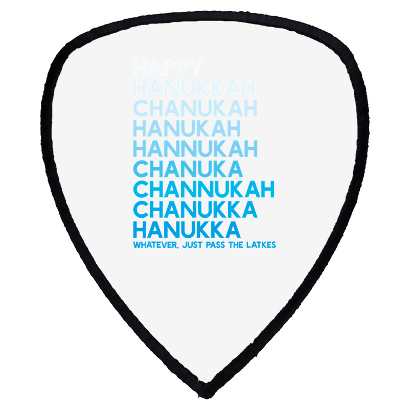 Happy Hanukkah Jewish Holiday Chanukah Menorah Dreidel Shield S Patch | Artistshot