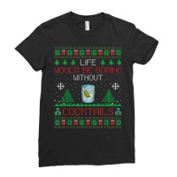 Gin And Tonic Drinker Gift Gin And Tonic Ugly Xmas T Shirt Ladies Fitted T-shirt | Artistshot