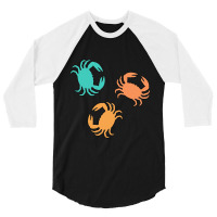 Pretend I_m A Crab In The Ocean 3/4 Sleeve Shirt | Artistshot