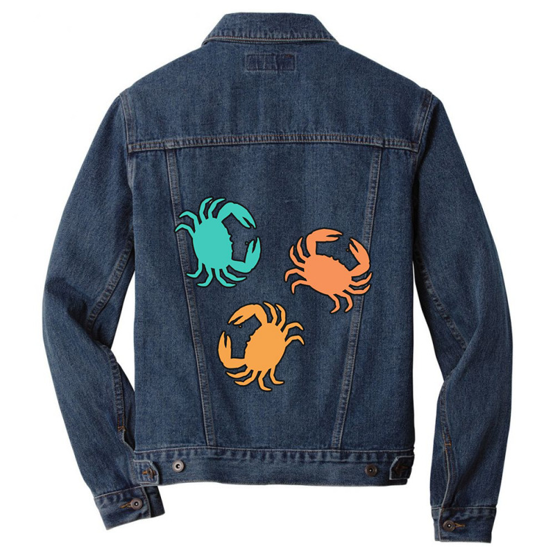 Pretend I_m A Crab In The Ocean Men Denim Jacket | Artistshot