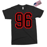 Jersey Number #96 Red Black Sports Birthday Lucky Number 96 Exclusive T-shirt | Artistshot