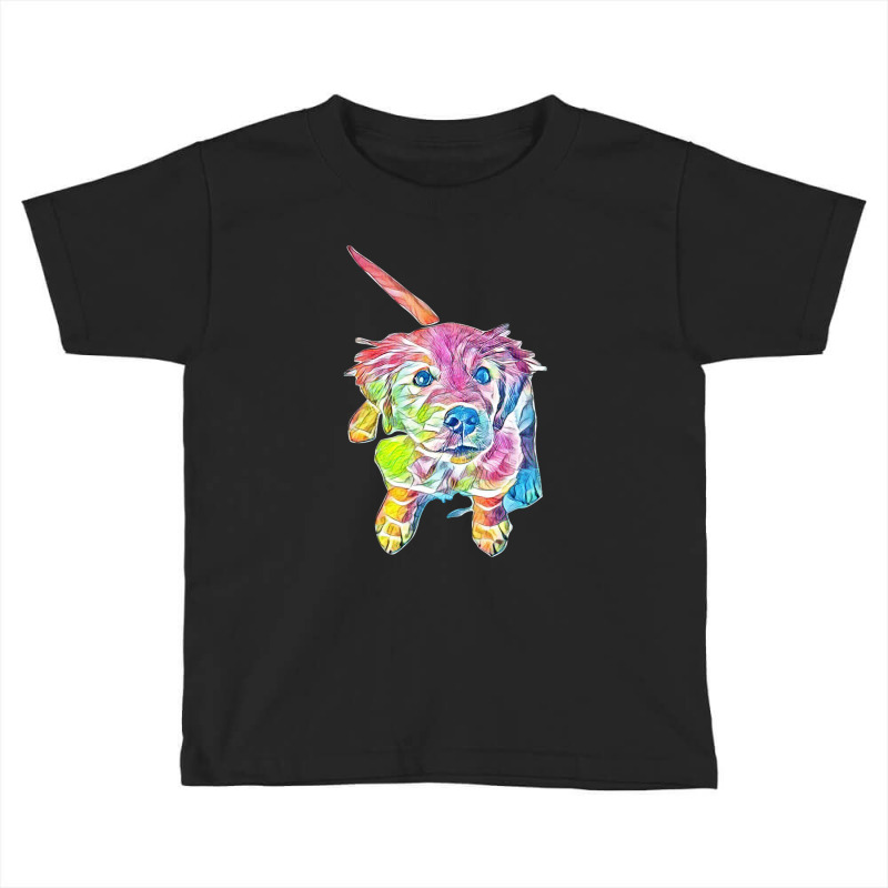 Golden Retriever Looking Up Toddler T-shirt by Kemnabi | Artistshot