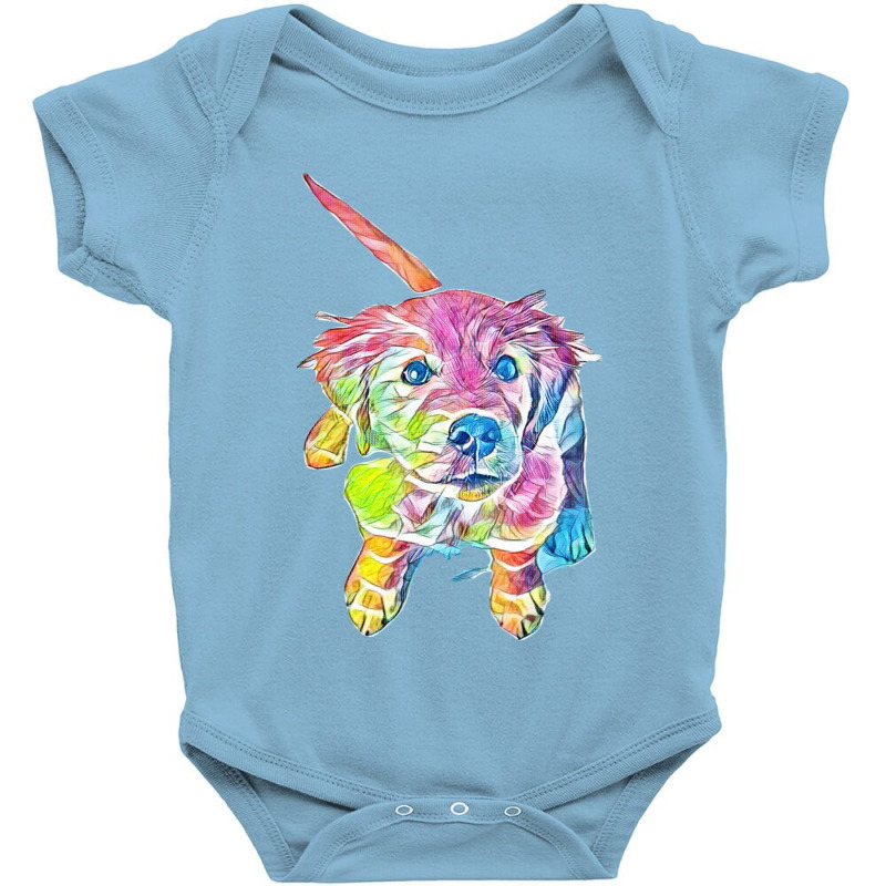 Golden Retriever Looking Up Baby Bodysuit by Kemnabi | Artistshot