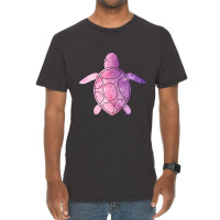 Sea Turtle Purple Watercolor Vintage T-shirt | Artistshot