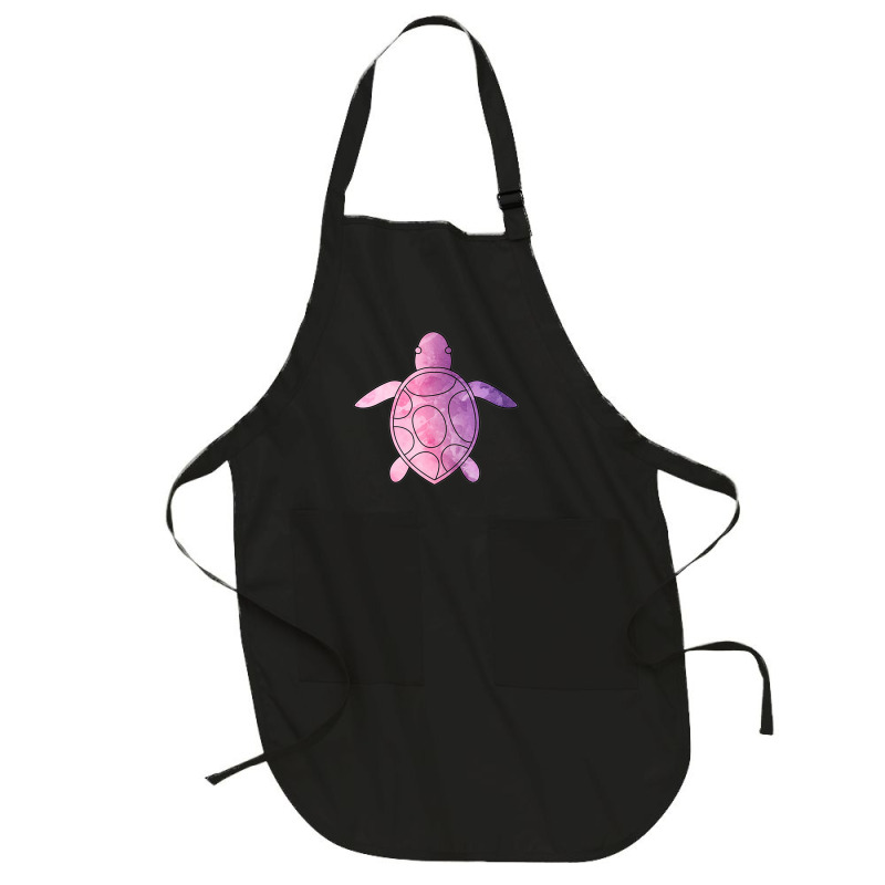 Sea Turtle Purple Watercolor Full-length Apron | Artistshot