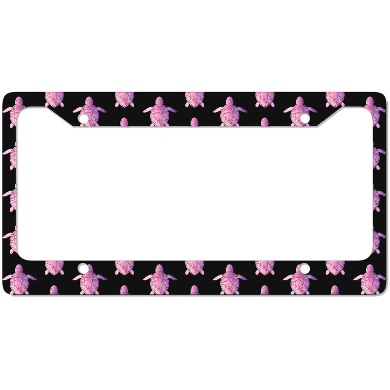 Sea Turtle Purple Watercolor License Plate Frame | Artistshot