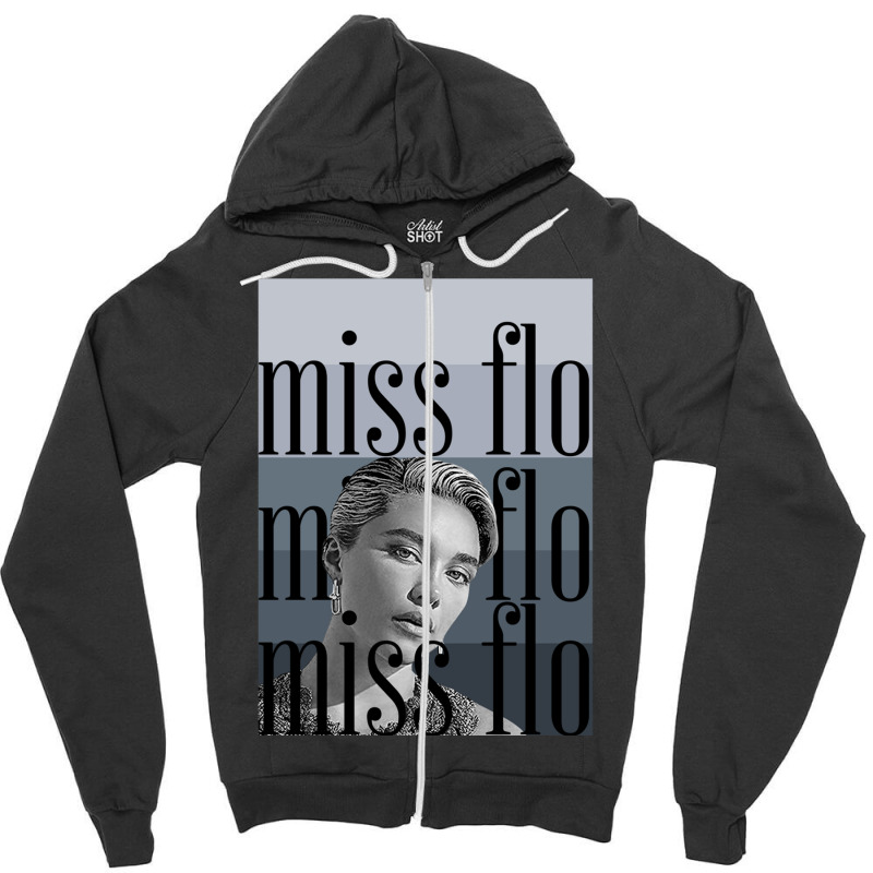 Miss Flo Zipper Hoodie | Artistshot