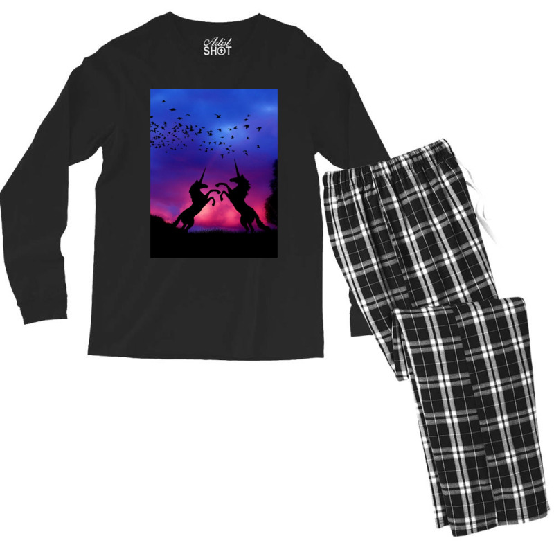 Unicorse Men's Long Sleeve Pajama Set | Artistshot