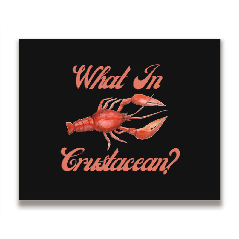 What In Crustacean  Cute Crustaceancore Metal Print Horizontal | Artistshot