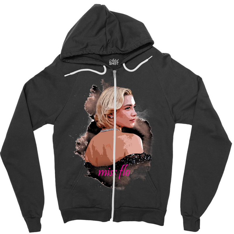 Miss Flo Zipper Hoodie | Artistshot