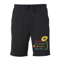 Educated Vaccinated Caffeinated Dedicat T  Shirt Educated Vaccinated C Fleece Short | Artistshot