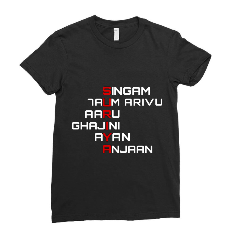 Suriya Tamil Movies Ladies Fitted T-Shirt by DARRELLBARNES | Artistshot