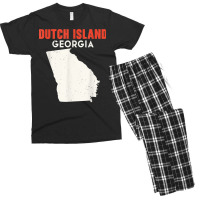 Dutch Island Georgia Usa State America Travel Georgian Atlan T Shirt Men's T-shirt Pajama Set | Artistshot