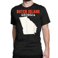 Dutch Island Georgia Usa State America Travel Georgian Atlan T Shirt Classic T-shirt | Artistshot