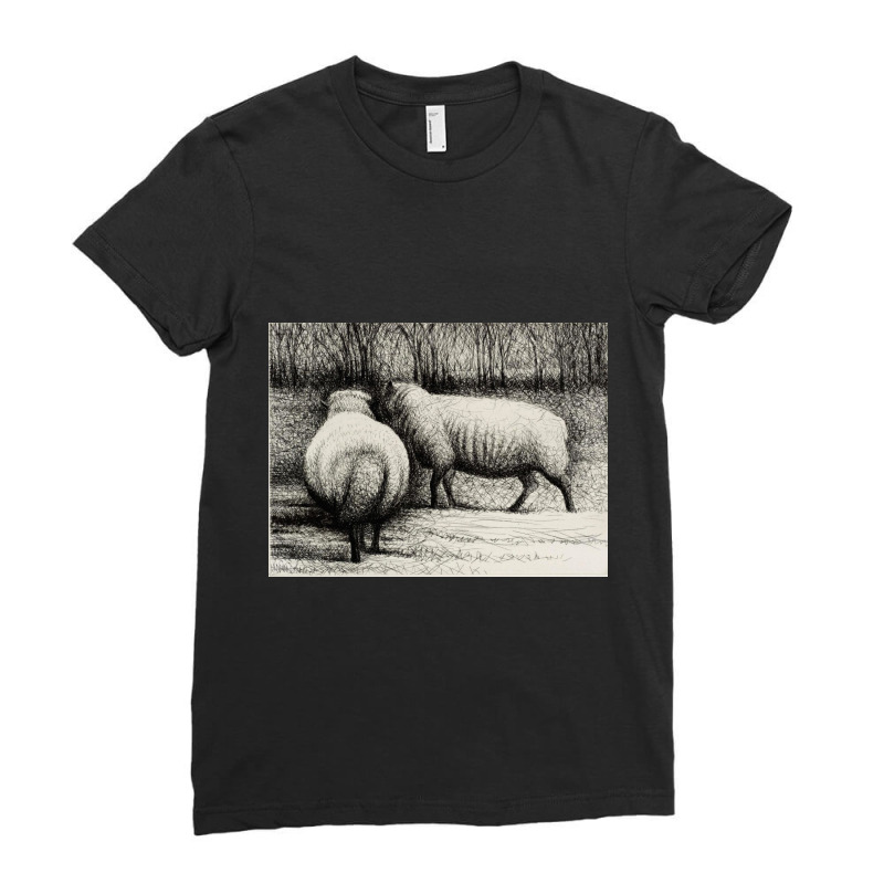 Henry Sheep Ladies Fitted T-Shirt by aliceadams570 | Artistshot