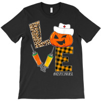 Hospice Nurse Halloween Pumpkin Leopard Love Nurse Life T-shirt | Artistshot