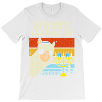 Happy Llamakah Jewish Llama Funny Hanukkah Pajamas Chanukah T-shirt | Artistshot