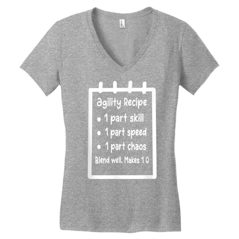 Fun Dog Agility   Part Skill, Speed, Chaos, Makes 1 Q T Shirt Women's V-Neck T-Shirt by cm-arts | Artistshot