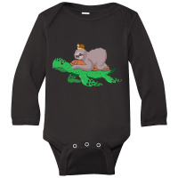 Sloth Turtle Snail Funny Running Slow, Sloth Turtle Snail, Running Slo Long Sleeve Baby Bodysuit | Artistshot