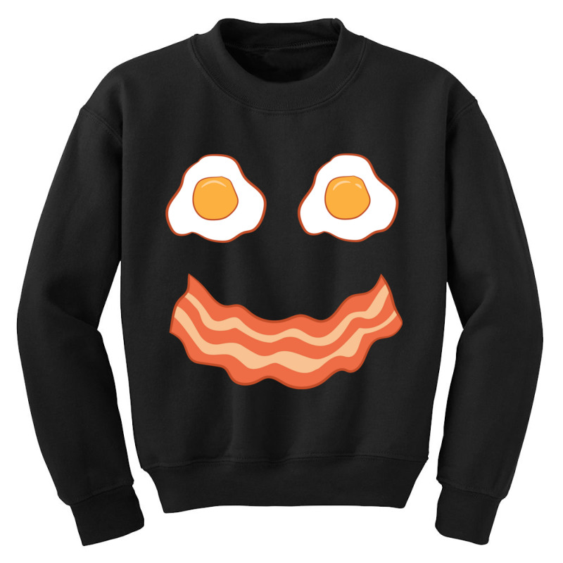 Egg And Bacon Egg And Bacon Face Brunch Breakfast Pullover Hoodie Youth Sweatshirt by cm-arts | Artistshot