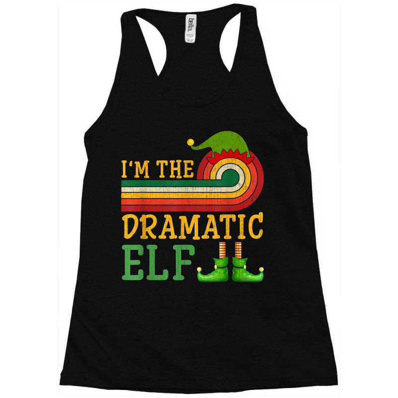 I'm The Dramatic Elf Matching Group Christmas Party Pajama Racerback Tank by Stunner | Artistshot