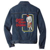 Satan Buys Organic Men Denim Jacket | Artistshot