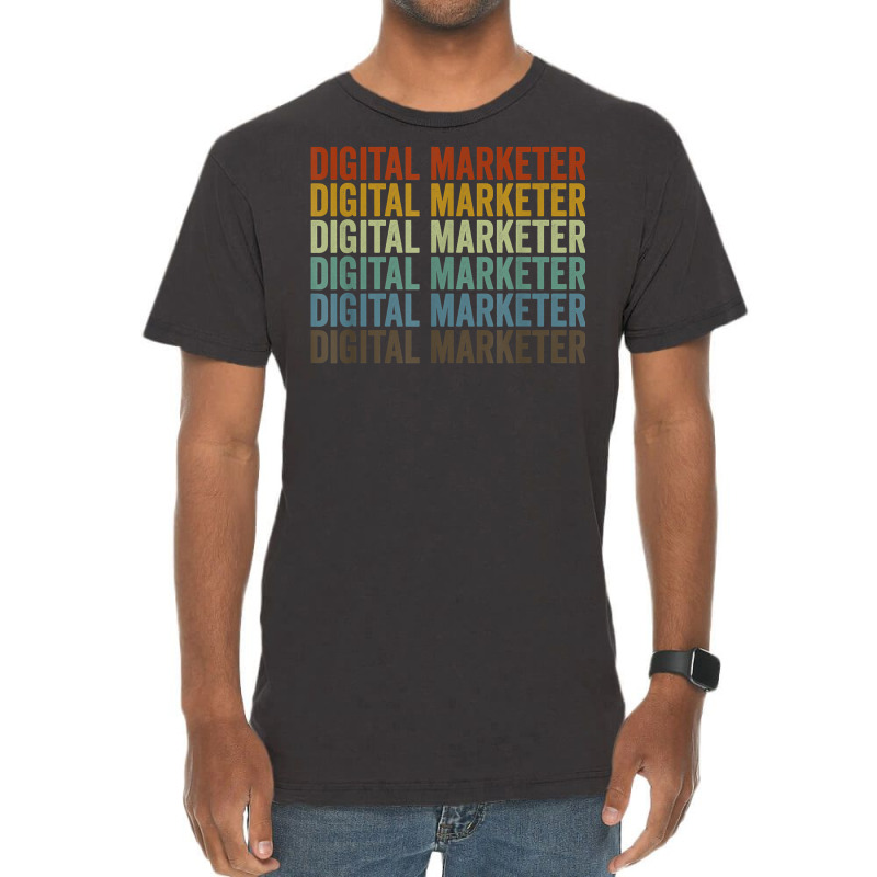 Digital Marketer Retro T Shirt Vintage T-Shirt by cm-arts | Artistshot