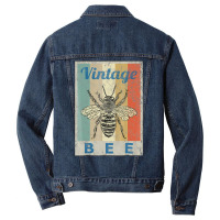 Vintage Style Bee Queen Honey Beekeeper Beekeeping T Shirt Men Denim Jacket | Artistshot