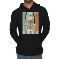 Vintage Style Bee Queen Honey Beekeeper Beekeeping T Shirt Lightweight Hoodie | Artistshot