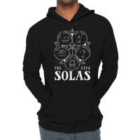 Sola Scriptura   Protestant, Christian Reformation, 5 Solas T Shirt Lightweight Hoodie | Artistshot