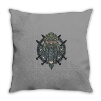 Warrior Long Beard Throw Pillow | Artistshot