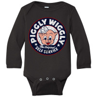 Retro Piggly Willy Long Sleeve Baby Bodysuit | Artistshot