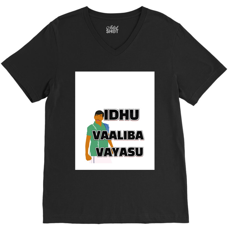 Vadivelu Tamil Comedy Graphic V-Neck Tee by DARRELLBARNES | Artistshot