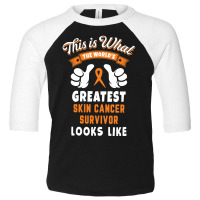 Worlds Greatest Skin Cancer Survivor Looks Like Toddler 3/4 Sleeve Tee | Artistshot