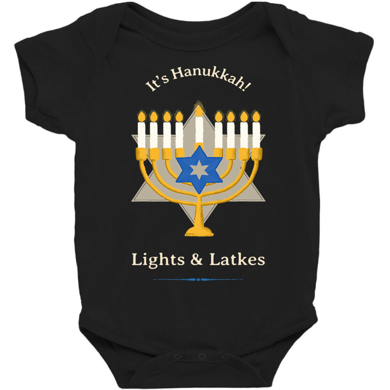 It S Hanukkah Lights   Latkes Baby Bodysuit | Artistshot