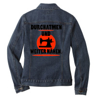 Sewing Learn Sewing Machine Wool Needle Gift Idea Essential Ladies Denim Jacket | Artistshot