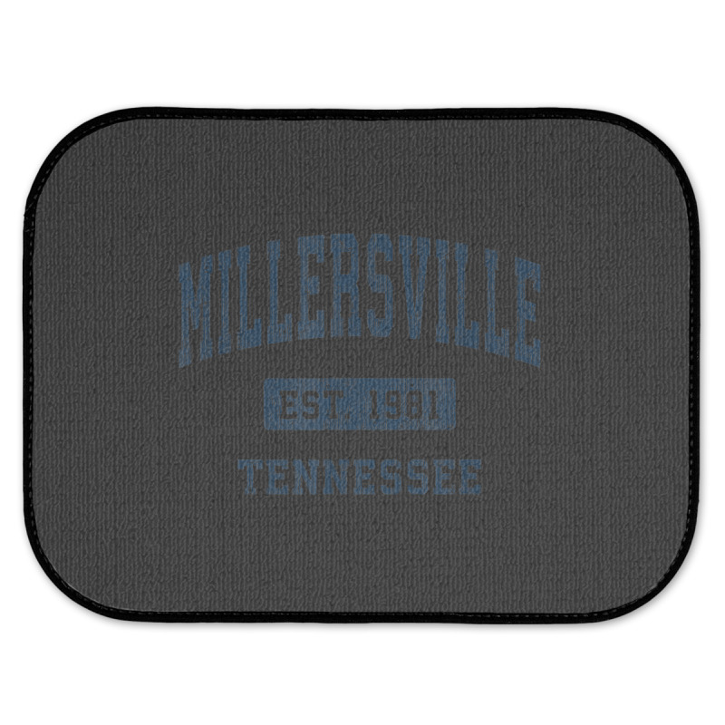 Millersville Tennessee Tn Vintage Athletic Sports Design Rear Car Mat | Artistshot