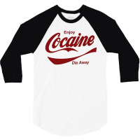 Enjoy Cocaine 3/4 Sleeve Shirt | Artistshot