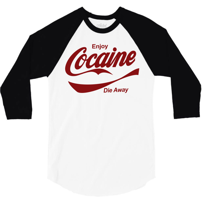 Enjoy Cocaine 3/4 Sleeve Shirt by tribebol | Artistshot