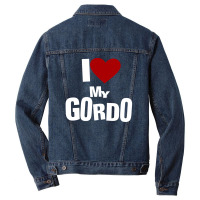 I Love My Gordo Men Denim Jacket | Artistshot