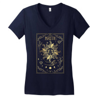 Gothic Witchy Bride Coven Tarot Celestial Mystic Gothic T Shirt Women's V-neck T-shirt | Artistshot