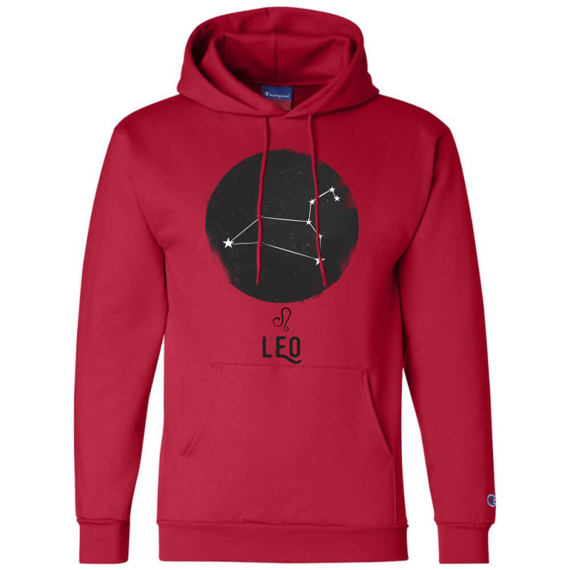 Minimal Leo Zodiac Sign Champion Hoodie | Artistshot