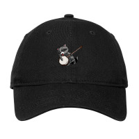 Banjo Player Thrash Panda Musical Instrument Instrumentalist Adjustable Cap | Artistshot