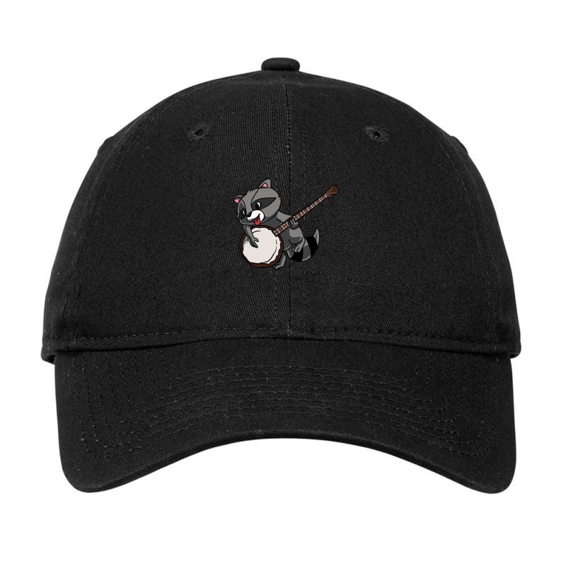 Banjo Player Thrash Panda Musical Instrument Instrumentalist Adjustable Cap by ThomasMNykamp | Artistshot