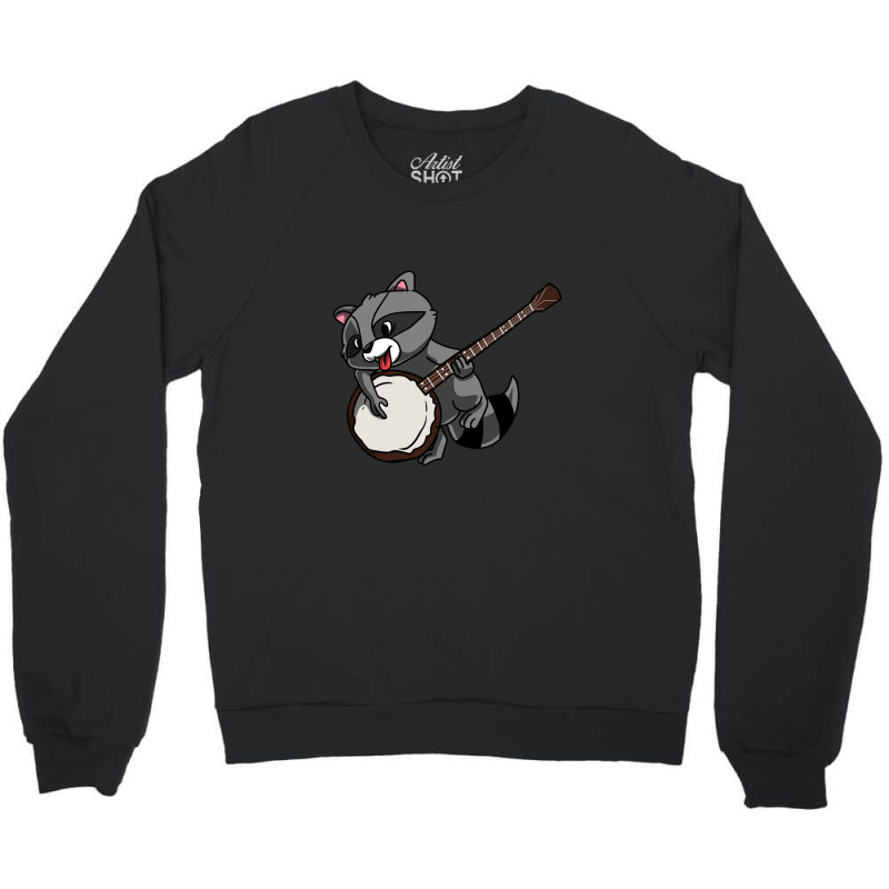 Banjo Player Thrash Panda Musical Instrument Instrumentalist Crewneck Sweatshirt by ThomasMNykamp | Artistshot