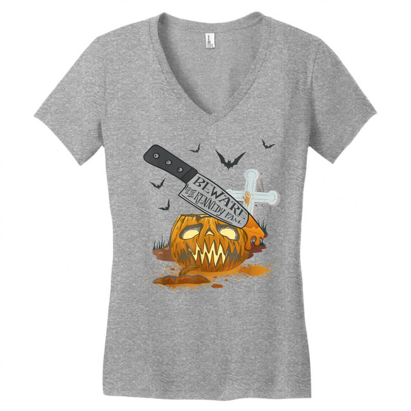 Kennedy Family Funny Halloween Party T Shirt Women's V-Neck T-Shirt by cm-arts | Artistshot