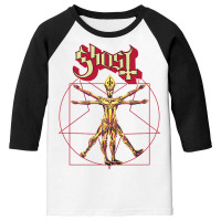 Ghost – Red Popestar Man Premium T Shirt Youth 3/4 Sleeve | Artistshot